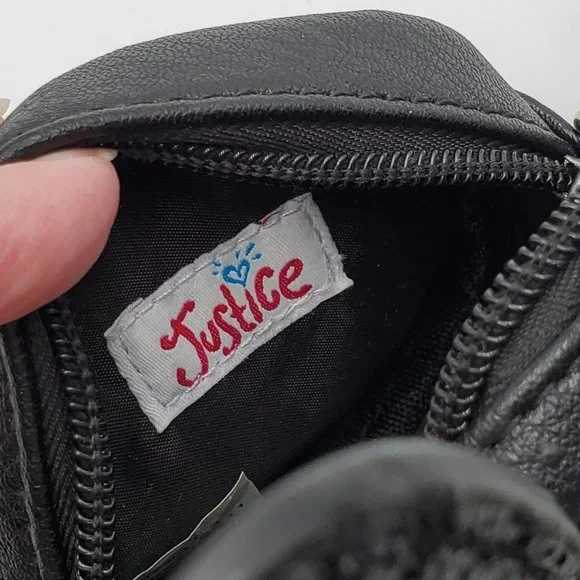 Justice Glitter Boston Terrier Mini Cross Body Bag - Picture 12 of 14